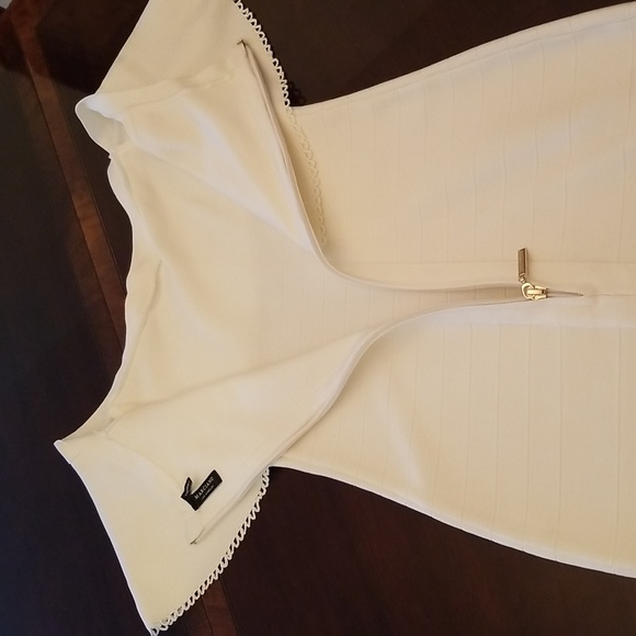 New white Marciano stretch dress - Picture 3 of 4